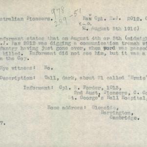 Soldier packet page