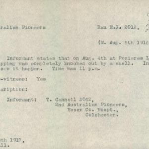 Soldier packet page