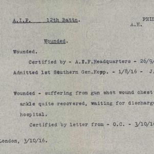 Soldier packet page