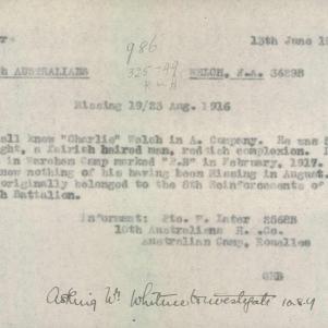 Soldier packet page