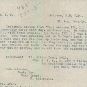 Soldier packet page