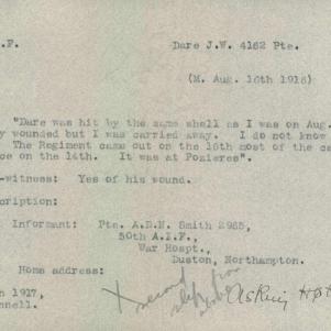 Soldier packet page