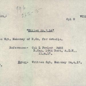 Soldier packet page