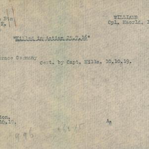 Soldier packet page