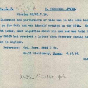 Soldier packet page