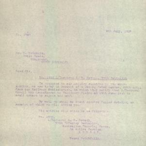 Soldier packet page
