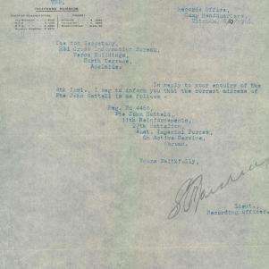 Soldier packet page