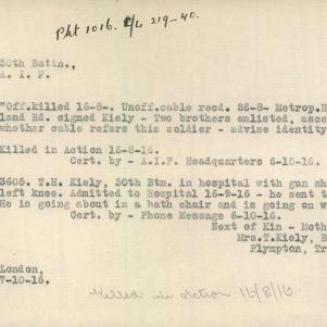 Soldier packet page