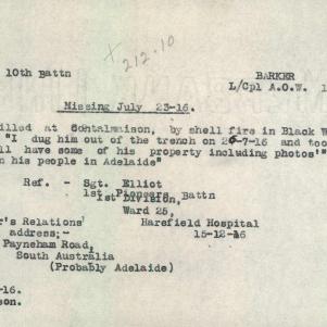 Soldier packet page