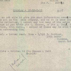 Soldier packet page