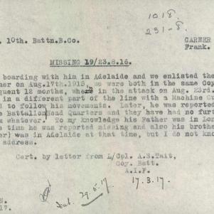 Soldier packet page
