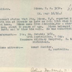 Soldier packet page