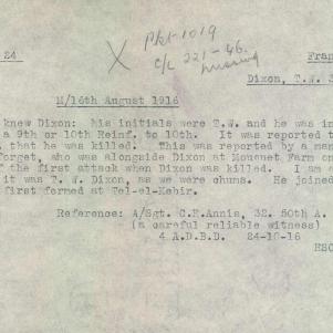Soldier packet page