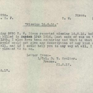 Soldier packet page