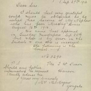 Soldier packet page