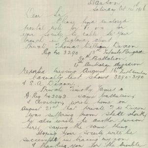 Soldier packet page
