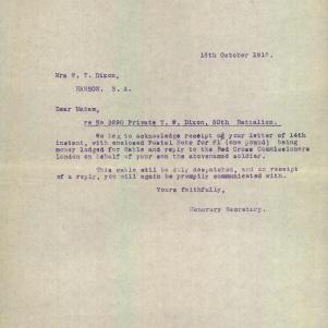 Soldier packet page