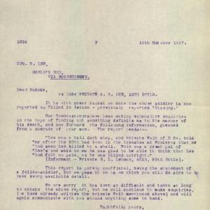 Soldier packet page