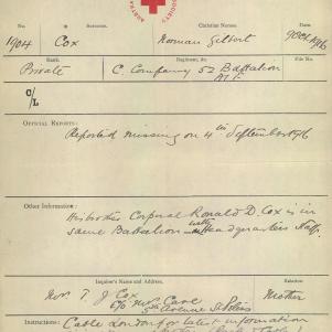 Soldier packet page