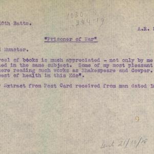 Soldier packet page