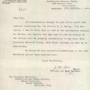 Soldier packet page
