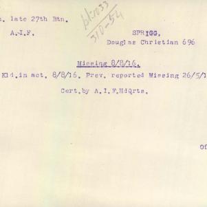 Soldier packet page