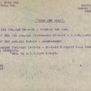 Soldier packet page