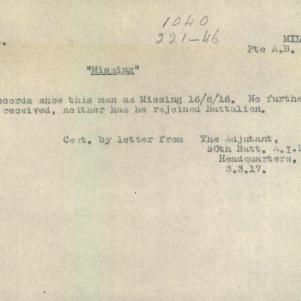 Soldier packet page