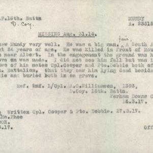 Soldier packet page