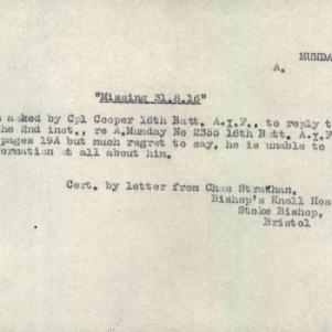 Soldier packet page