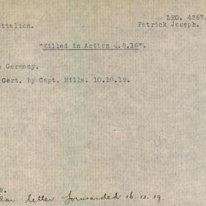 Soldier packet page