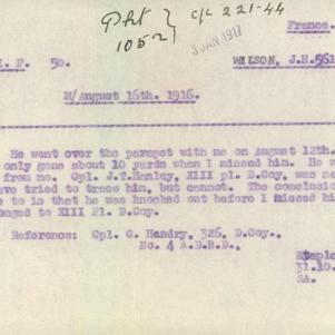 Soldier packet page