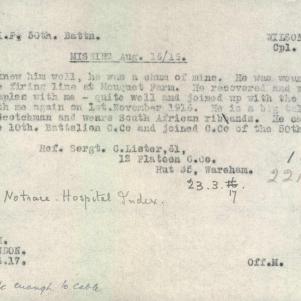 Soldier packet page