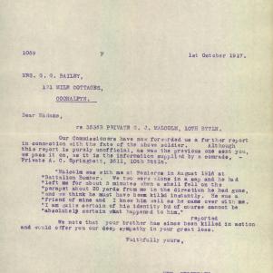 Soldier packet page