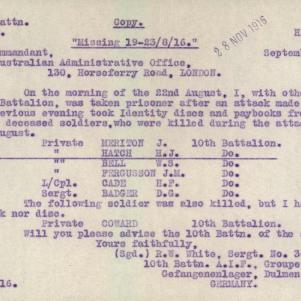 Soldier packet page