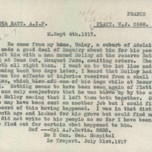 Soldier packet page