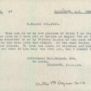 Soldier packet page