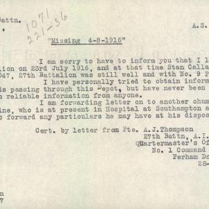Soldier packet page