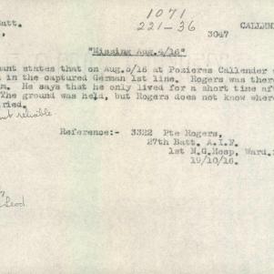Soldier packet page
