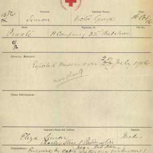 Soldier packet page