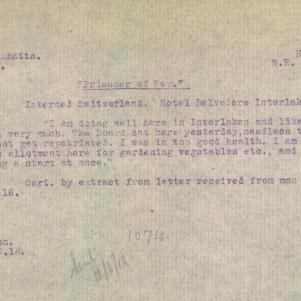 Soldier packet page