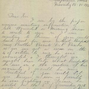 Soldier packet page