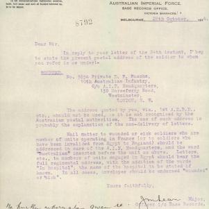 Soldier packet page