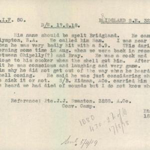 Soldier packet page