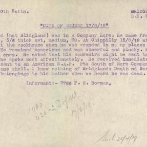Soldier packet page