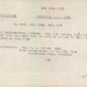 Soldier packet page