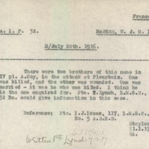 Soldier packet page