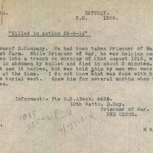 Soldier packet page