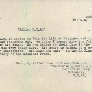 Soldier packet page