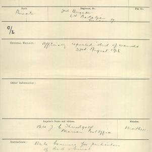 Soldier packet page
